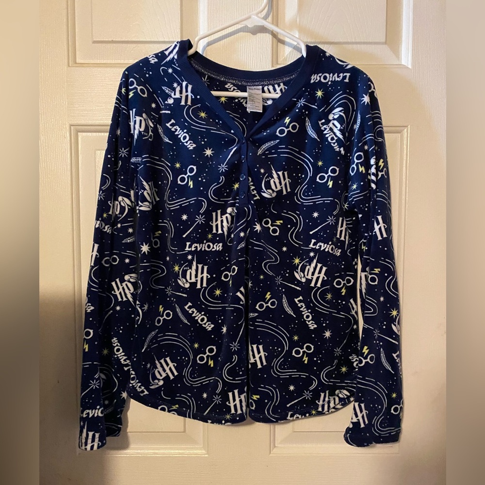 Harry Potter Fuzzy Blue Pajama Set